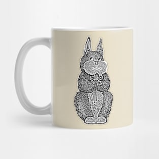 cute black and white bunny Mug